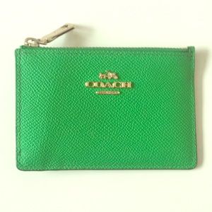COACH Crossgrain Leather Mini Skinny